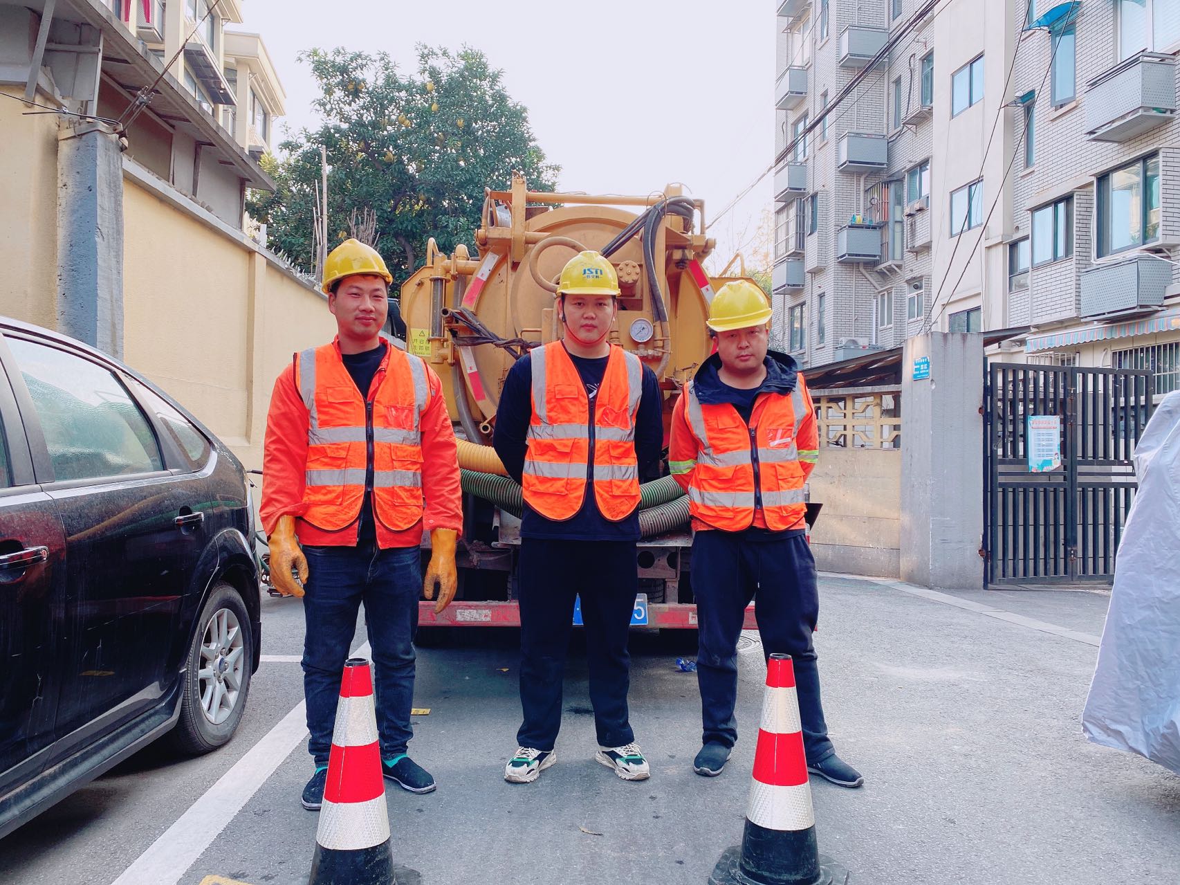 古柏南京某小区管道清淤检测施工